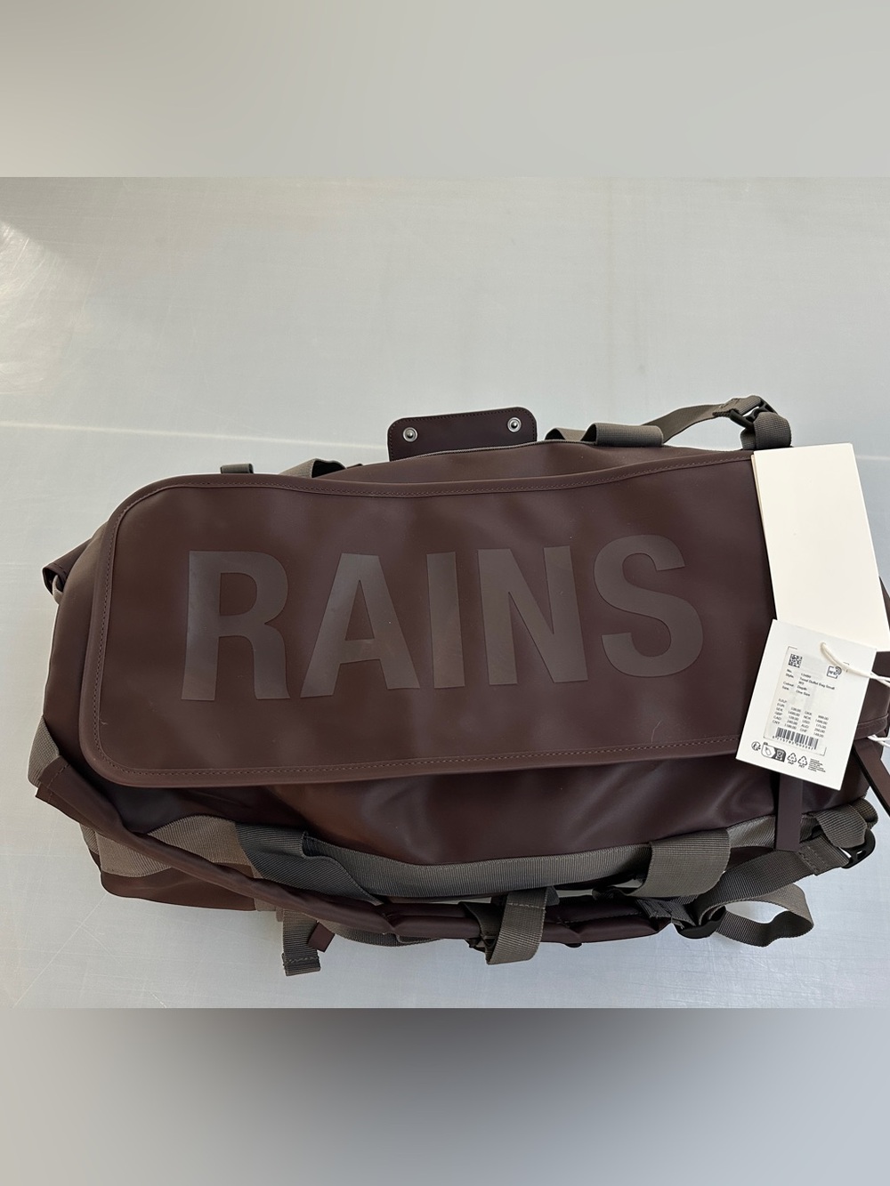 New Rains Texel Backpack Duffle Bag Dark Purple (Depth)